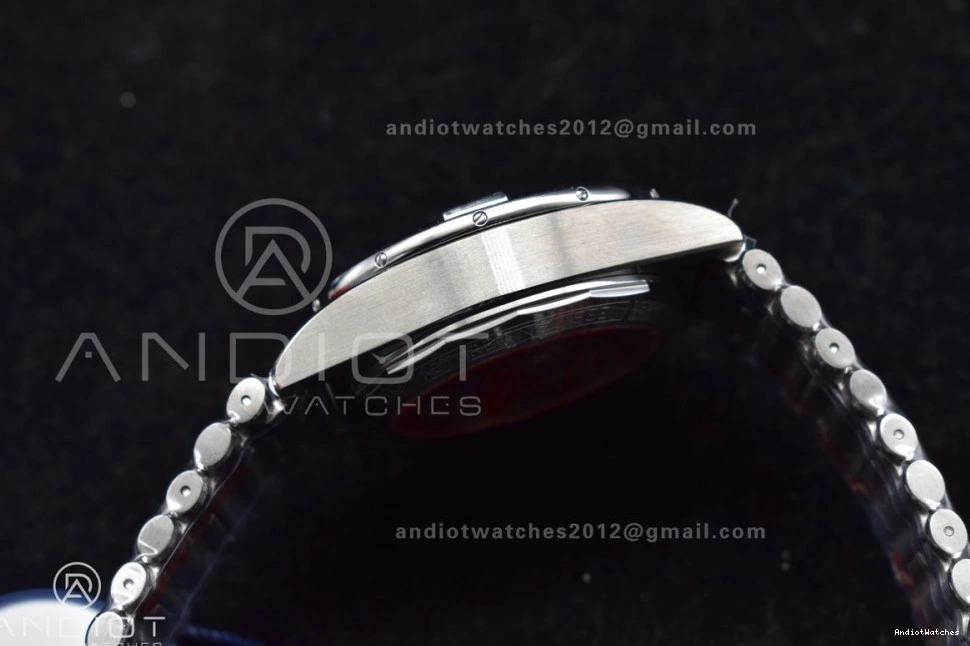 A 42mm Chronomat BLSF Best SS 538 B01 Edition Black Dial on Breathable 1:1 Bracelet SS 0127